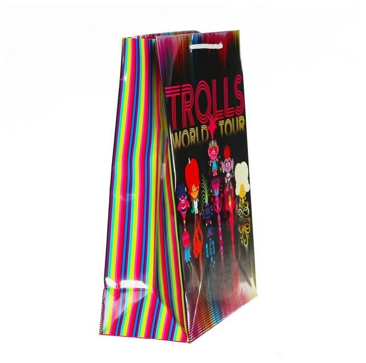 Пакет подарочный Trolls 3 большой 22*31*10см - фото №10