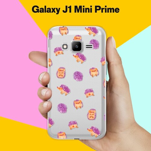 Силиконовый чехол на Samsung Galaxy J1 Mini Prime Ежики / для Самсунг Галакси Джей 1 Мини Прайм пластиковый чехол космическая сказка на samsung galaxy s4 mini самсунг галакси с 4 мини
