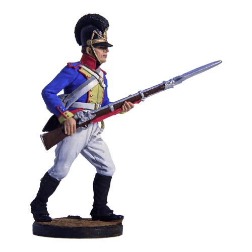 Фузилер 9-го линейного полка фон Изенбурга. Бавария, 1806-07 гг. Цветной
