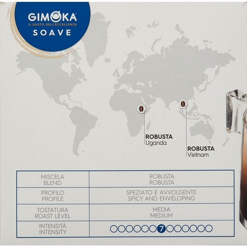 Кофе в капсулах для кофемашин Gimoka Dolce Gusto Espresso Soave (16 штук в упаковке) - фотография № 5