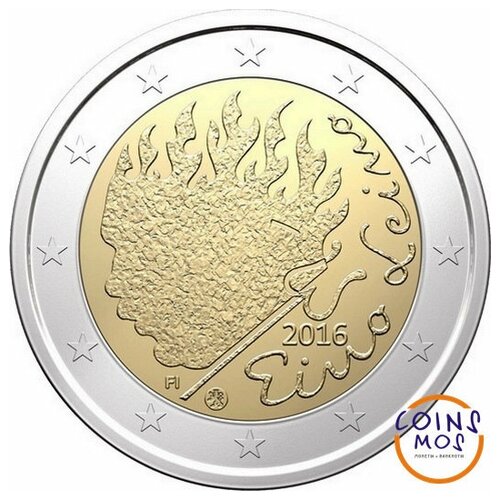 Финляндия 2 евро 2016 г Эйно Лейно финляндия 2 евро 2013 г эмиль силланпяя