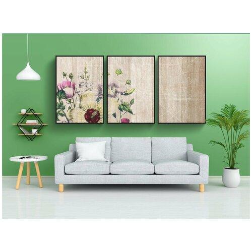 фото Набор модулных постеров для интерьера "задний план, скрапбукинг, бумага" 60x90 см. в тубусе, без рамки lotsprints