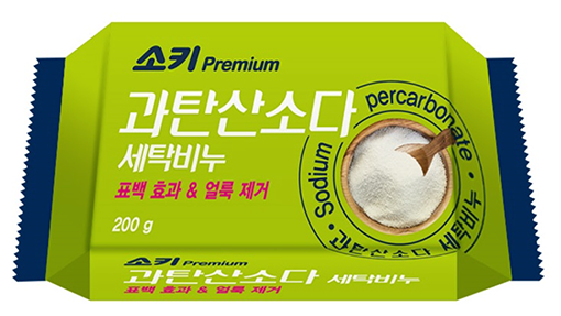 Корейское хозяйственное мыло MUKUNGHWA Premium Sodium Percarbonat отбеливающее и пятновыводящее с кислородным отбеливателем 200 г
