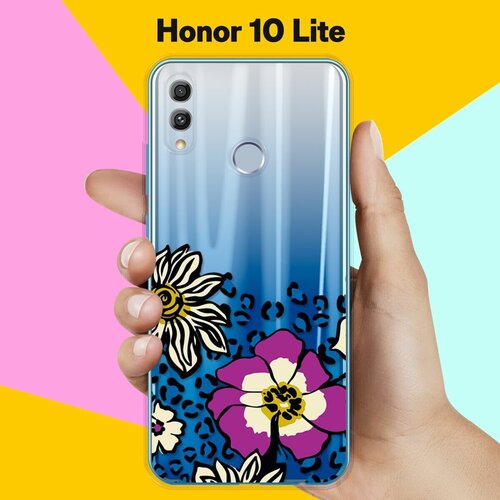 Силиконовый чехол Цветы с узором на Honor 10 Lite силиконовый чехол цветы с узором на honor 30i