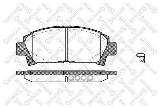 438 002-Sx_=427 02=Fdb928! Колодки Дисковые Пtoyota Carina 1.6-2.0d 93-97/Avensis 1.6i-2.0td 97-00 Stellox арт. 438 002-SX