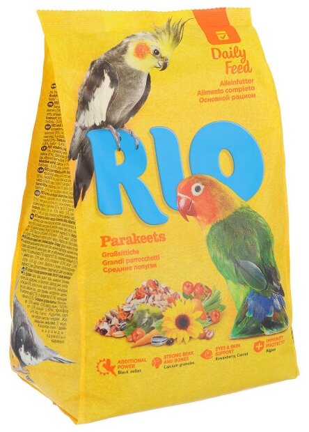 RIO корм для среднийних попугаев 1кг