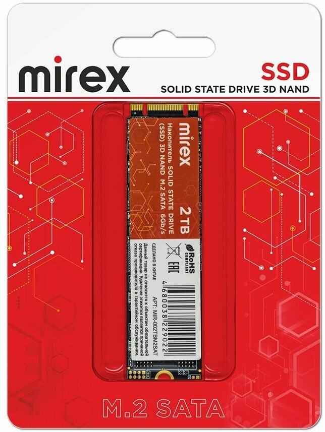 Внутренний SSD диск Mirex 2TB M.2 SATA