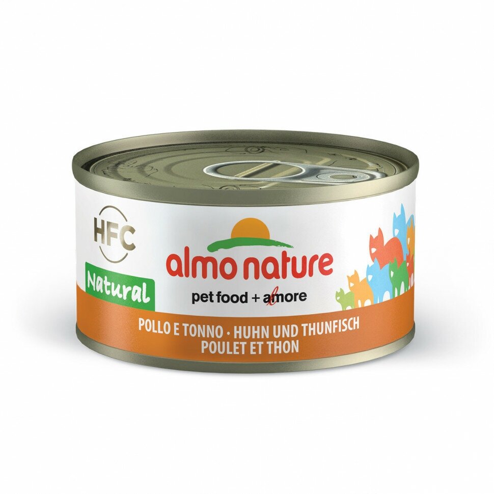 ALMO NATURE CAT LEGEND HFC для взрослых кошек с курицей и тунцом (70 гр х 24 шт) - фотография № 4