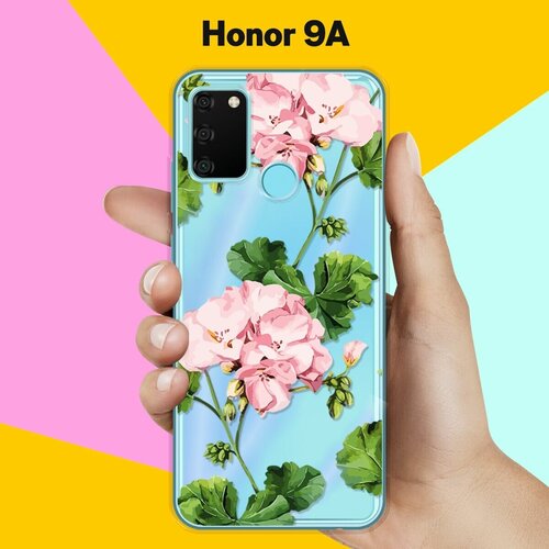 Силиконовый чехол Розовые цветы на Honor 9A силиконовый чехол розовые цветы на honor 8x