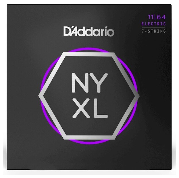 Струны для 7 струнной электрогитары DAddario NYXL1164