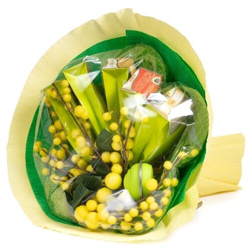 фото Чайный набор чайный букет рчк "мимоза" (40гр.*5шт. + сито) чай листовой подарочный русская чайная компания