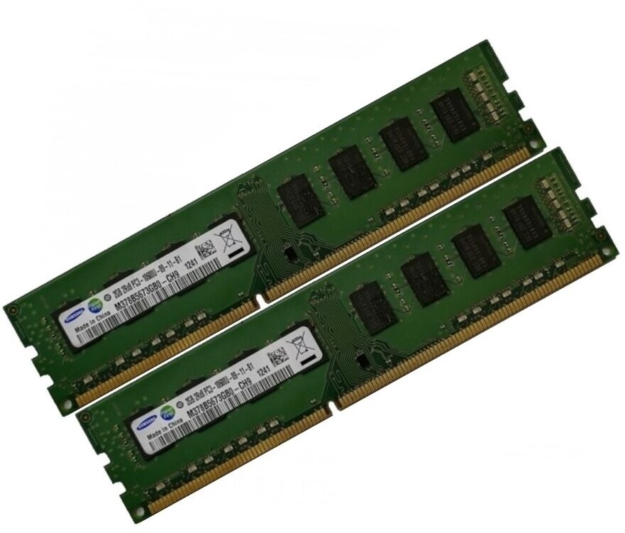 Оперативная память Samsung (2 ГБ x 2 шт.) DDR3 1333 МГц DIMM CL9