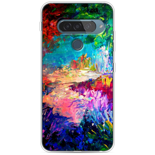 фото Силиконовый чехол лес-гуашь на lg g8s thinq case place