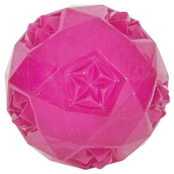 Игрушка для собак Zolux , мяч, термопластичная резина (малиновая), 7,5 см.(479075FRA)