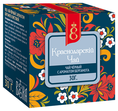 Чай черный с ароматом бергамота «Краснодарскiй чай века» листовой (30 гр.) - фотография № 3