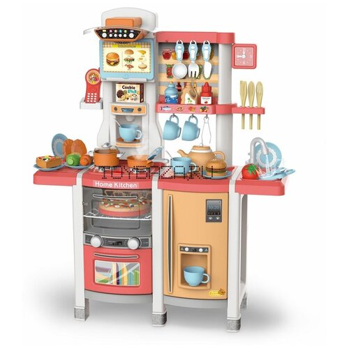 MJL-89 Детская кухня игровая, набор интерактивный с водой и паром 100 см.