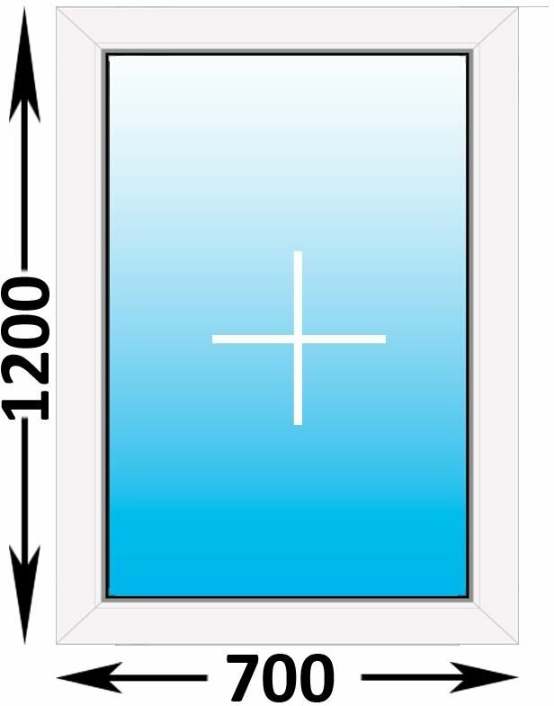 фото Пластиковое окно Veka WHS глухое 700x1200 (ширина Х высота) (700Х1200)