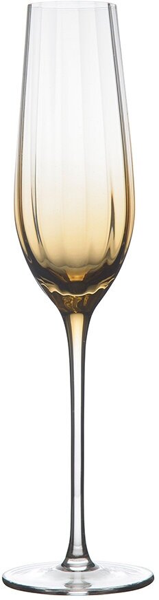 Набор бокалов для шампанского Liberty Jones Gemma Amber 225мл, 2шт - фото №6