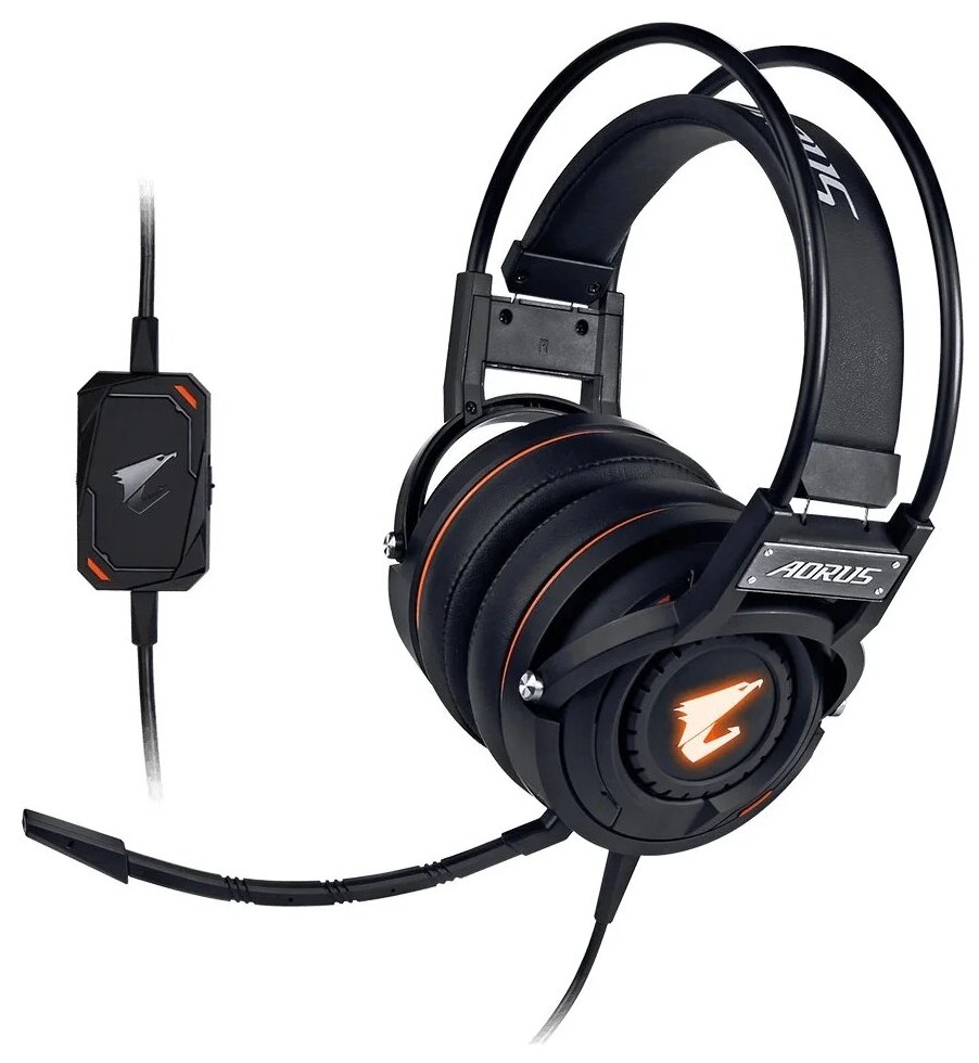 Наушники Gigabyte Гарнитура AORUS H5/USB HEADSET/CIR/MIC/B