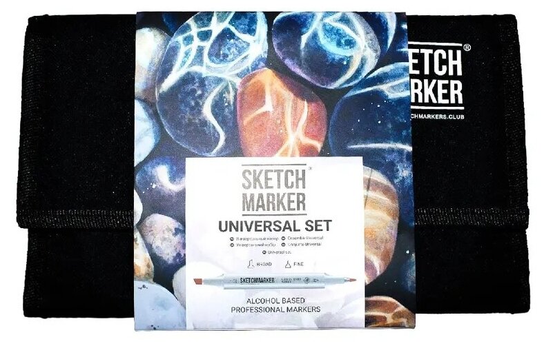 Набор маркеров Sketchmarker Universal set 24 шт - фото №2