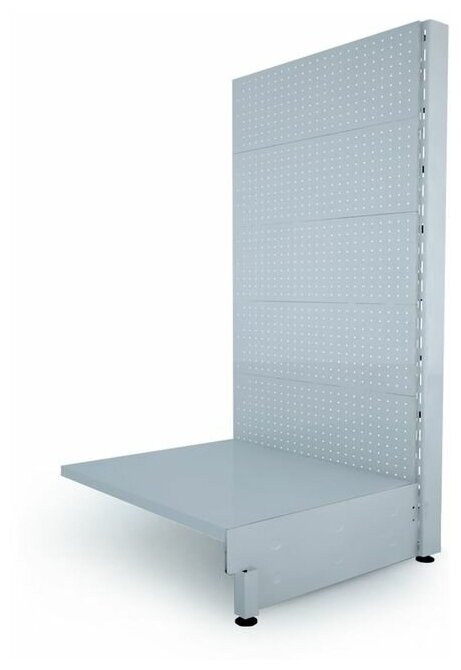 Панель для стеллажа, 35*90 см, перфорированная, шаг 2,5 см, цвет белый 4350165