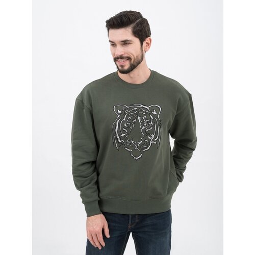 фото Толстовка chic&charisma, размер m, хаки