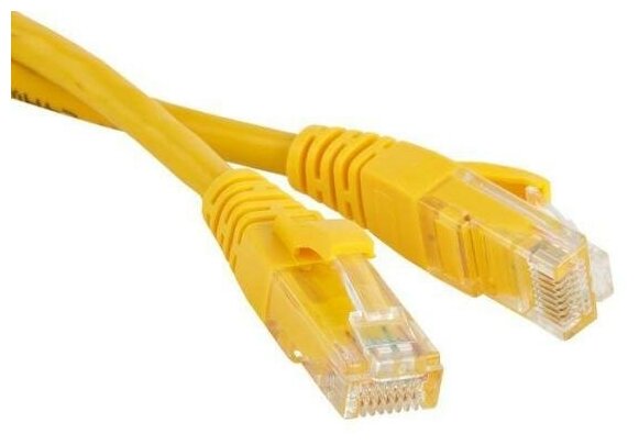 Патч-корд RJ45 - RJ45, 4 пары, UTP, категория 5е, 10 м, желтый, LSZH, LANMASTER