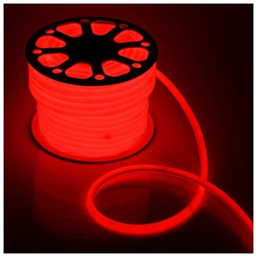Гибкий неон круглый, D=16 мм, 50 м, LED/м-120-SMD2835-220V, красный