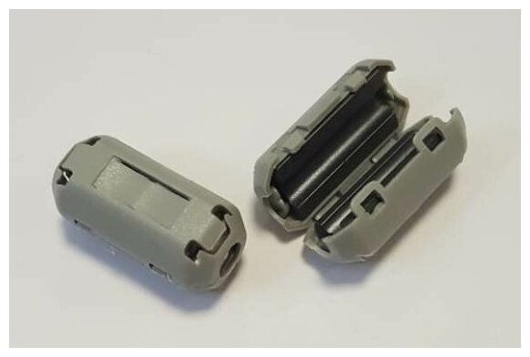 1 шт, Фильтр ферритовый, на кабель диаметром 3 - 5 мм, с защелкой, ZCAT1325-0530A, серый