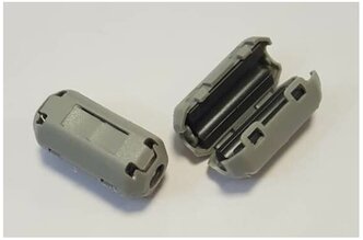 2 шт., Фильтр ферритовый, на кабель диаметром 3 - 5 мм, с защелкой, ZCAT1325-0530A, серый