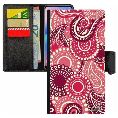 фото Чехол книжка на мобильный iphone 8 plus, "кружевной узор" вязь ажур utaupia