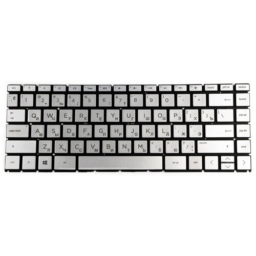 Клавиатура для ноутбука HP 14-CD X360 серебро с подсветкой pn SG-93280-XFA 2279₽