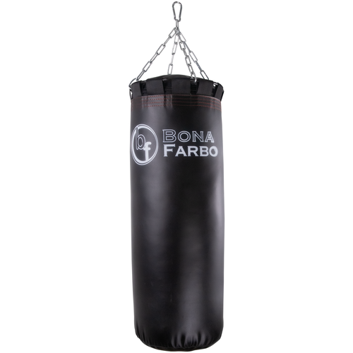 фото Боксерский мешок 10 кг, кожзам, резиновая крошка, черный bona farbo