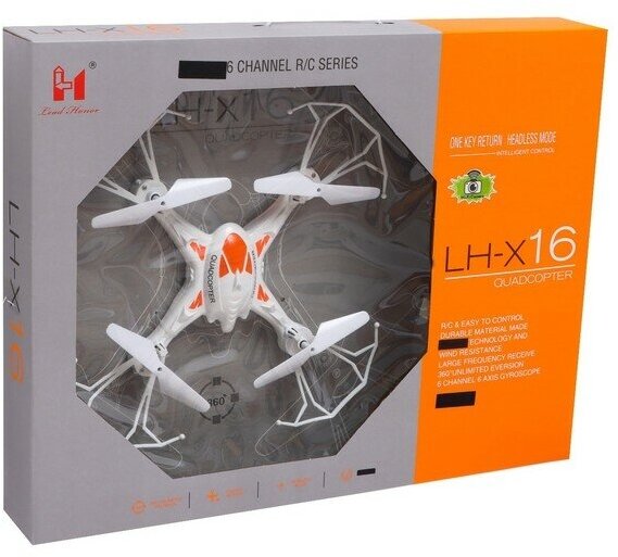 Квадрокоптер LH-X16WF камера передача изображения наартфон Wi-FI цвет белый