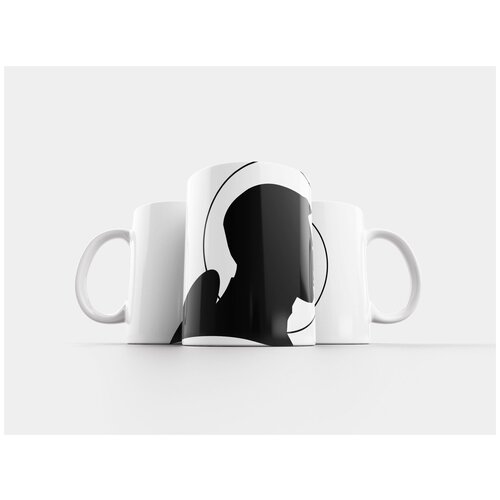 фото Кружка "космонавт, профиль, ретро" 320 мл lotsprints