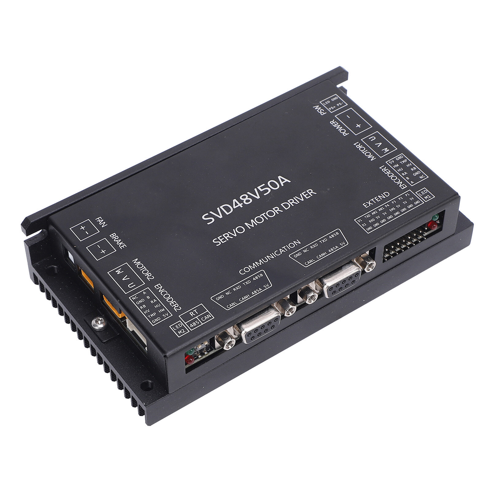 800W x 2 Бесщеточный контроллер мотора, алюминиевый, USB программируемый, для автоматизации и управления