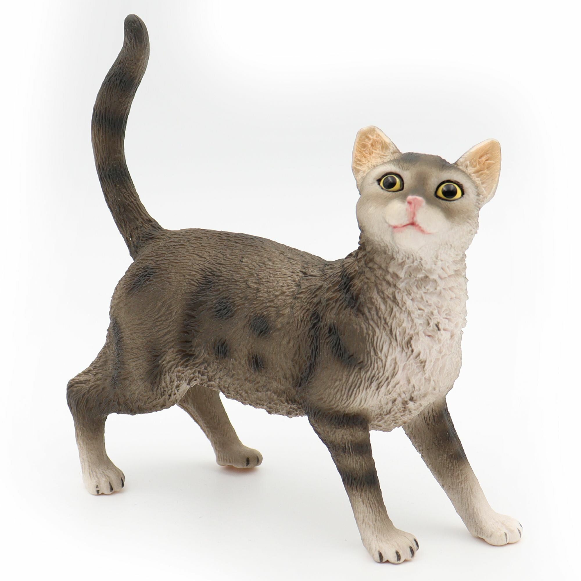 Фигурка животного Zateyo Любопытный Кот, игрушка для детей коллекционная, декоративная 15х5.3х14.7 см