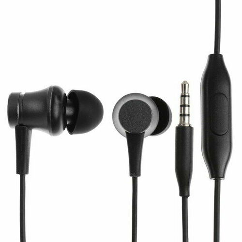 Наушники CB-53 проводные вакуумные микрофон 1 м Jack 35 мм чёрные 36800₽