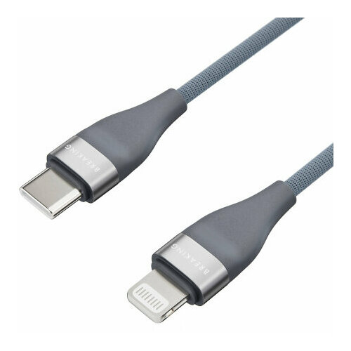 Кабель Breaking Nylon Type-C - Lightning 1m. (Голубой)