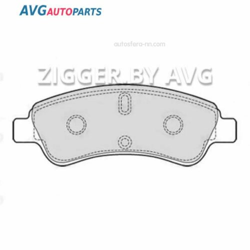 AVG FAP1399 Колодки тормозные дисковые передние 1454₽