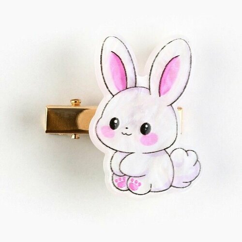 Заколка для волос вертящаяся Зайка 25 х 3 см 527₽
