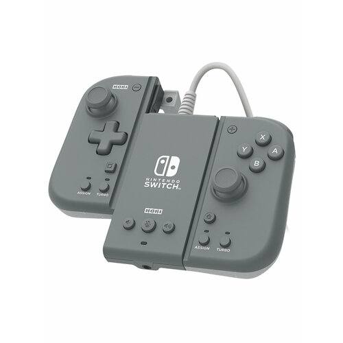 контроллеры hori split pad pro midnight blue для nintendo switch nsw 299u Nintendo Switch Контроллеры Hori Split Pad Pro Attachment (Slate Grey) для консоли Switch (NSW-426U)