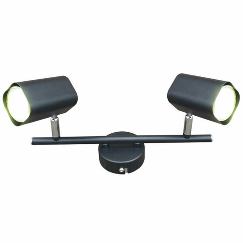 Спот lamplandia kipuka 2х3вт gu10 металл черный 8634₽