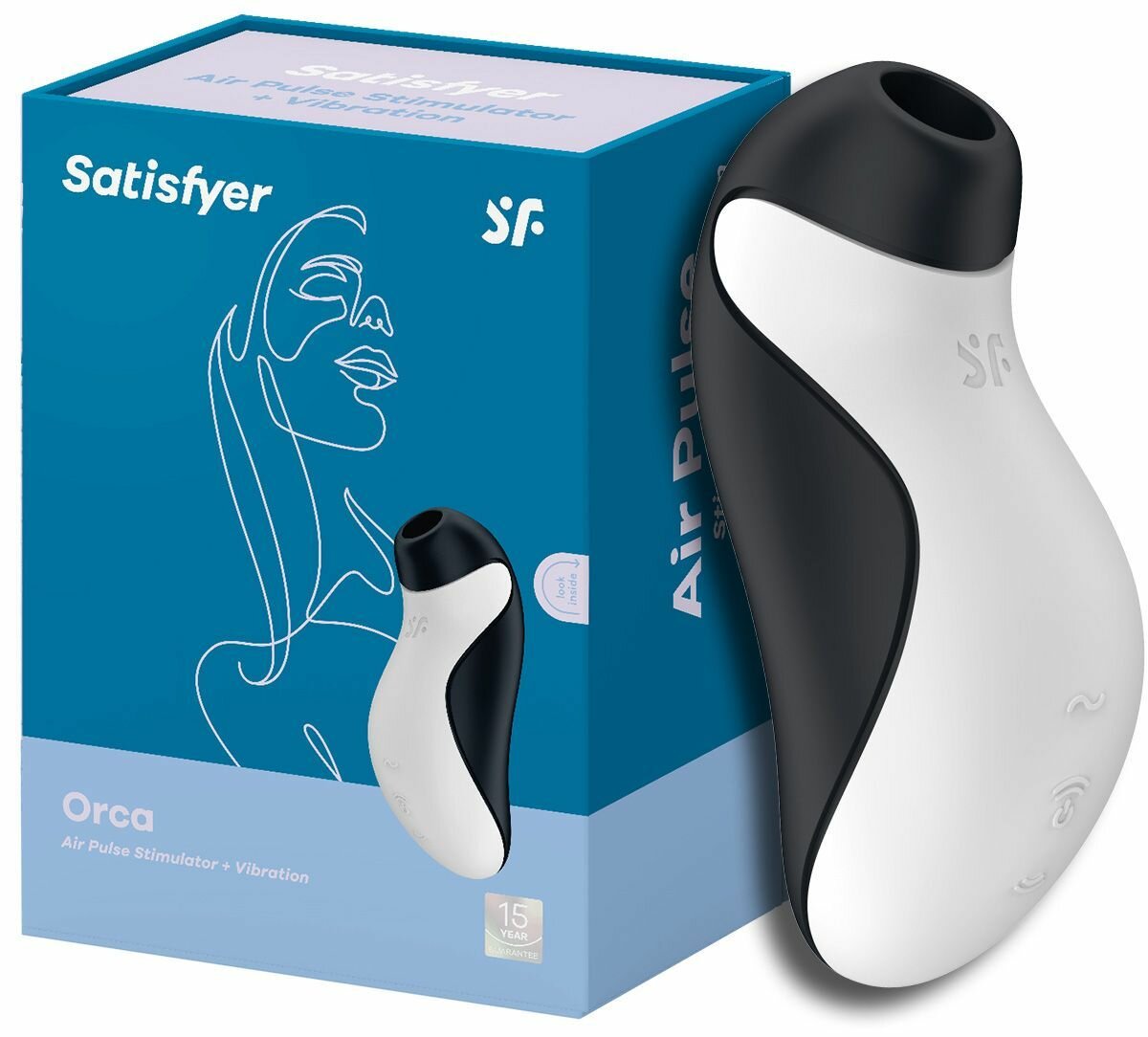 Вибратор Satisfyer Orca вакуумный клиторальный стимулятор с вибрацией Сатисфаер Косатка вакуумный вибратор для женщин