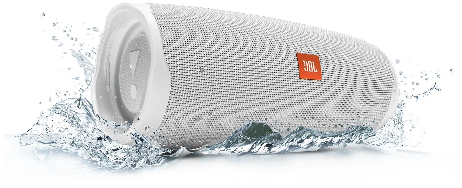 Портативная акустика JBL Charge 4, 30 Вт, белый