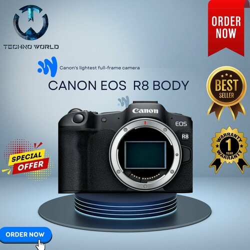 Фотоаппарат беззеркальный Canon EOS R8 Body 15199900₽