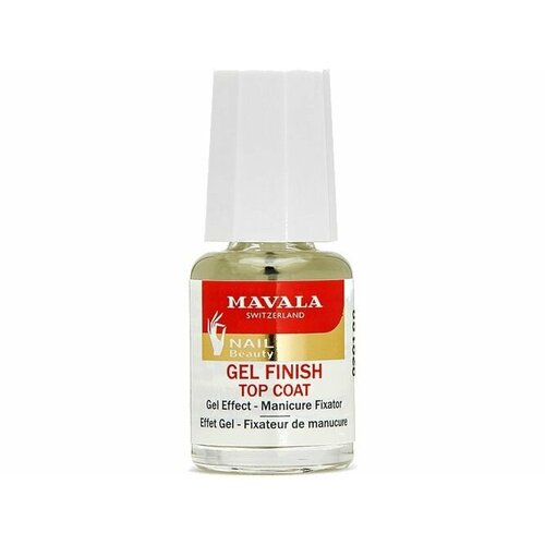 Топовое покрытие для ногтей MAVALA Top Coat Gel Finish carded фиксатор лака с эффектом геля mavala gel finish top coat