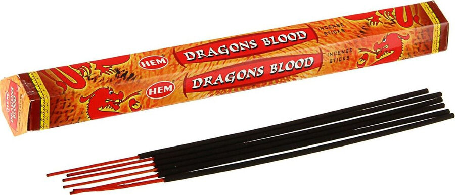 Hem Incense Sticks DRAGONS BLOOD (Благовония кровь дракона, Хем), уп. 20 палочек.