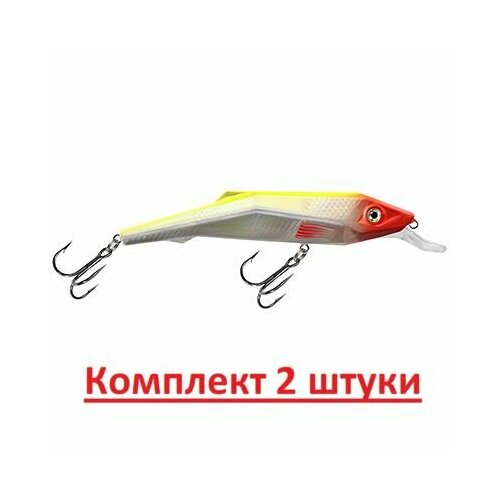 Воблер для рыбалки AQUA гранц 80mm, вес - 6,0g, цвет 014 (клоун), 2 штуки в комплекте