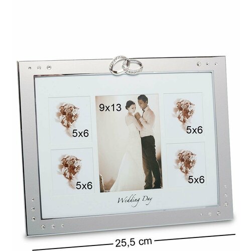 Фоторамка Свадебные кольца (на 5 фото)